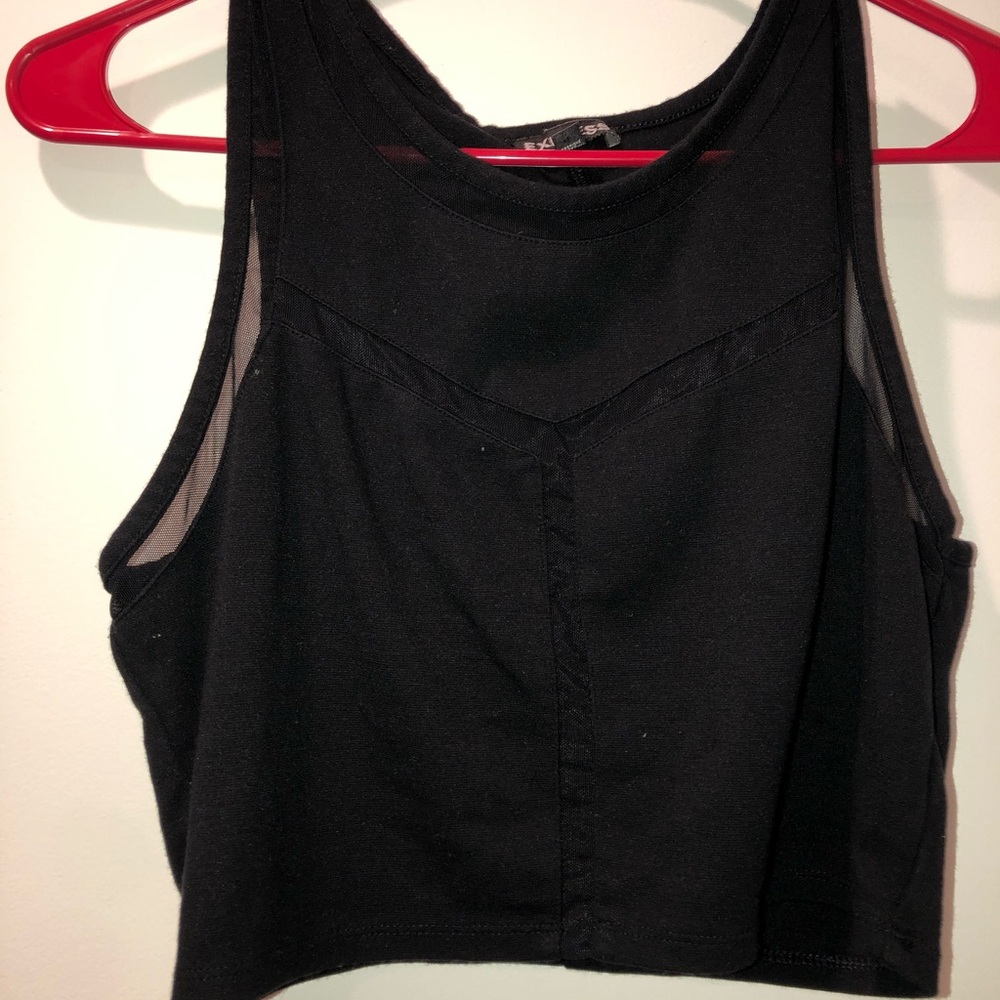Black Express Crop Top